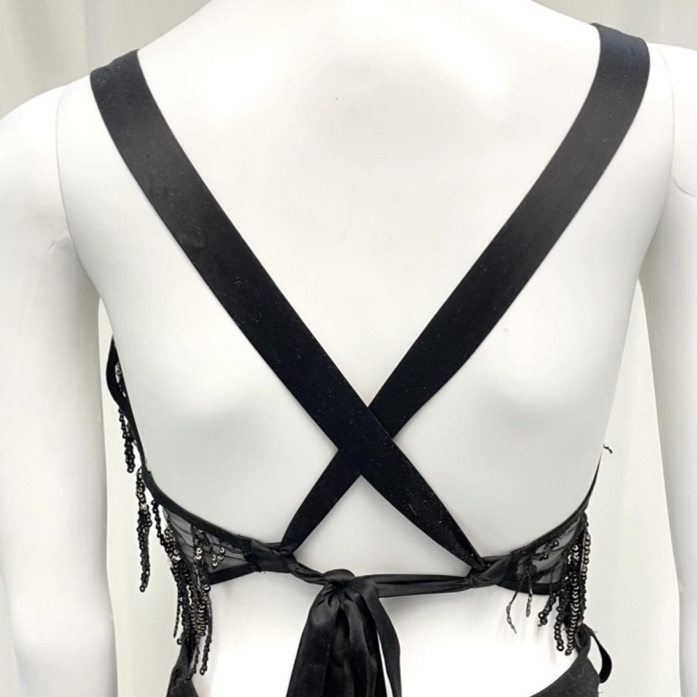 Fashion Nova black Only VIP Status jumpsuit NWT size S - Picture 5 of 6